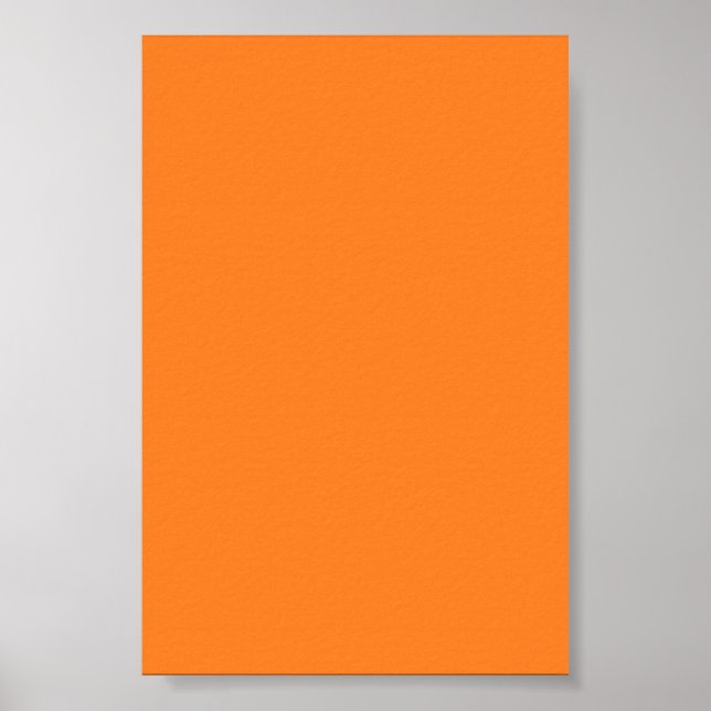 Bright Orange Arrière - plan sur une affiche (Devant)