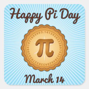 Bright Pi Day Stickers