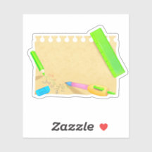 Bright scrapbook autocollant vieux papier avec pap