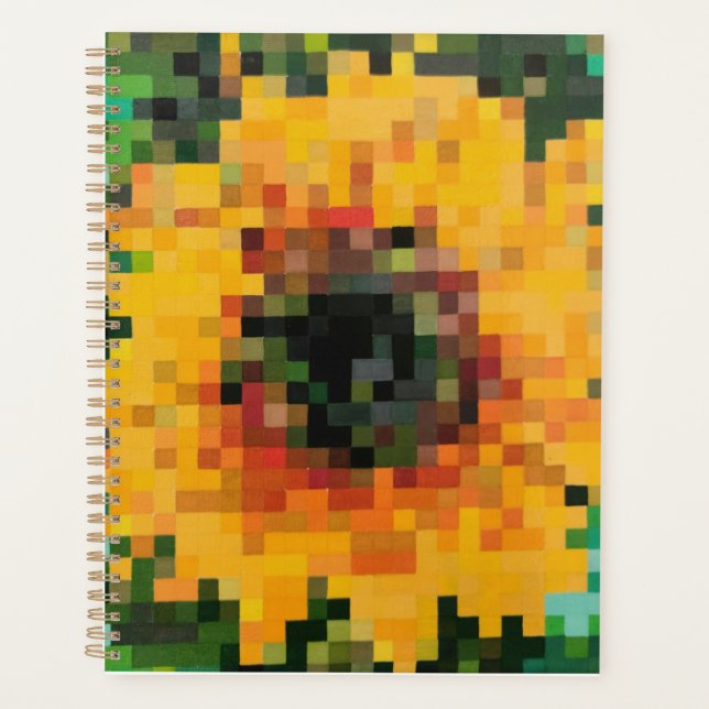 Bright sunflower planner (Devant)
