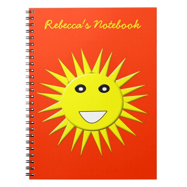 Bright Sunshine Carnet personnalisable (Devant)