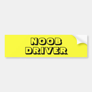 Bright Yellow New - NOOB - Sticker pare-chocs de c