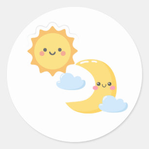 Brighter Together - Autocollant Soleil & Lune