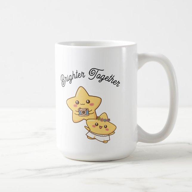 Brighter Together – Cute Couple Mug Gift (Droite)