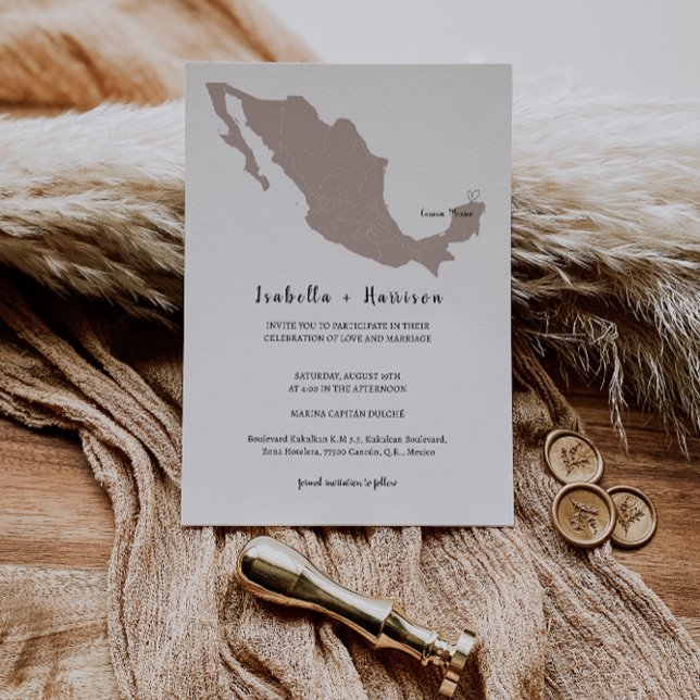 BRIGHTEST Mexico Wedding Invitation (Créateur téléchargé)