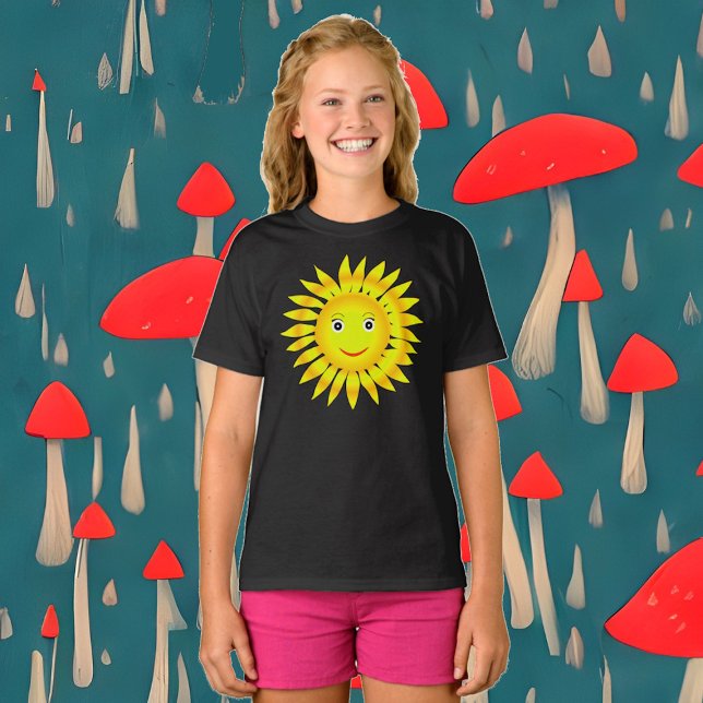 Brillant soleil brillant T-shirt été pour enfants (Bright Vibrant Sunshine Summer T Shirt for Kids)