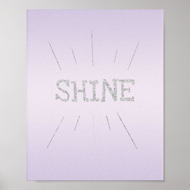 Brillant violet avec affiche de Parties scintillan (Devant)