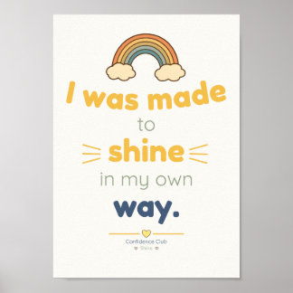 Brille | Affiche d'affirmation pour enfants