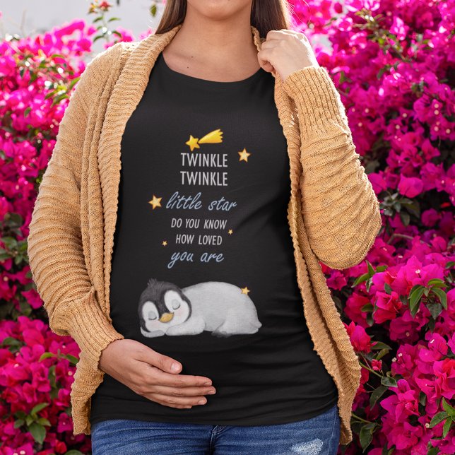Brille, Brille Petite Étoile pour Pingouin de Somm (Twinkle, Twinkle Little Star for Sleep Penguin Plus Size T-Shirt)