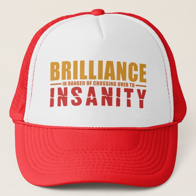 BRILLIANCE VS INSANITY casquette - choisissez styl (Devant)
