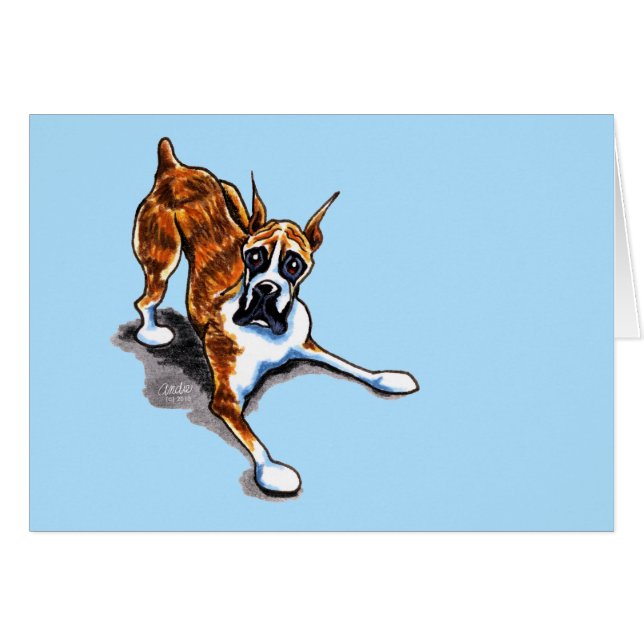 Brindle Boxer Wanna Play (Devant Horizontal)