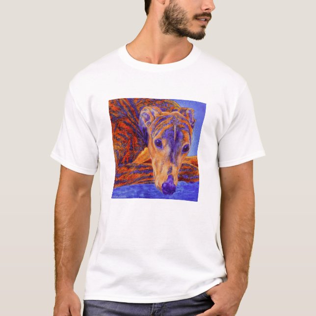 Brindle Greyhound - T-shirt léger - "Ace" (Devant)