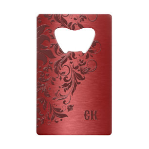Briquet zippo avec fond rouge foncé et tourbillon