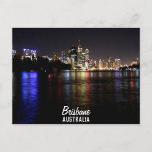 Brisbane à la carte postale de nuit