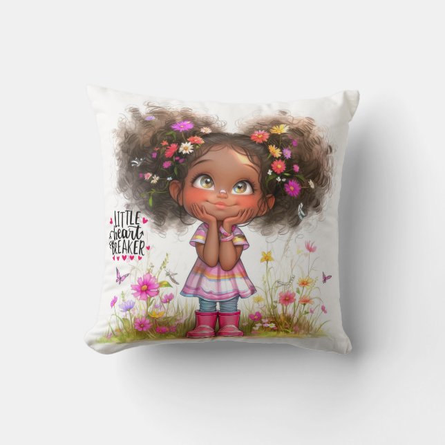 Brise-Coeur Fille Quirky Lance Oreiller (Recto)