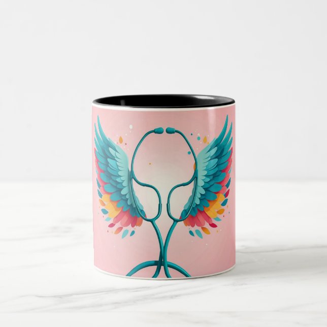 Brise de coeur : Mug de stéthoscope (Centre)