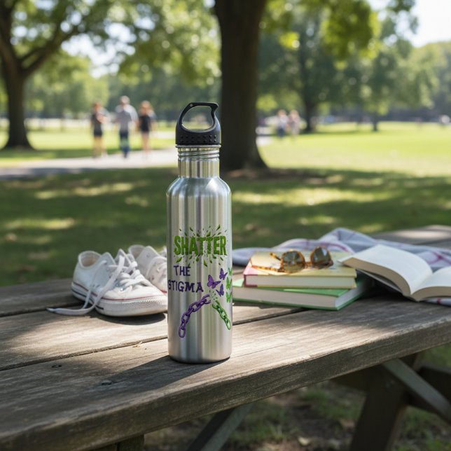 Briser la stigmatisation - Bouteille d'eau de sant (Créateur téléchargé)