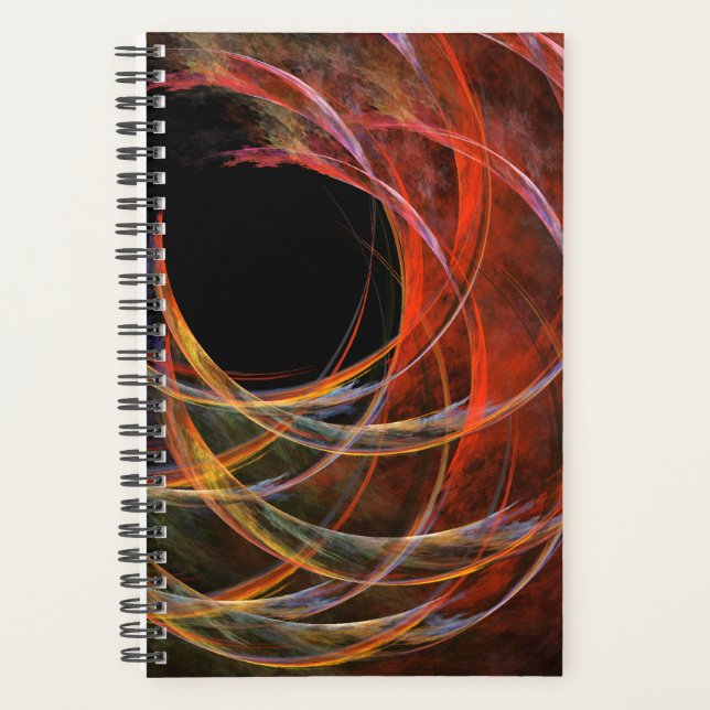Briser le Cercle Vortex de Feu Art Abstrait (Devant)