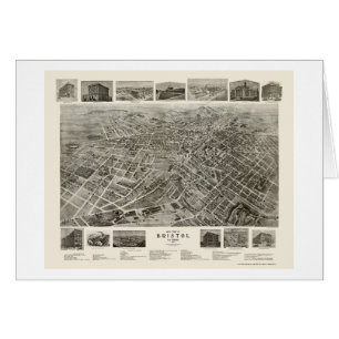 Bristol, carte panoramique de TN - 1912
