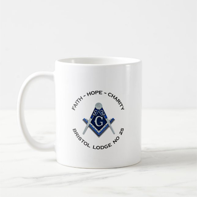 Bristol Masonic Mug (Gauche)