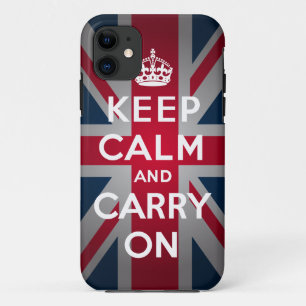 British Keep Calm Carry iPhone 5 Mate Tough™ Coque