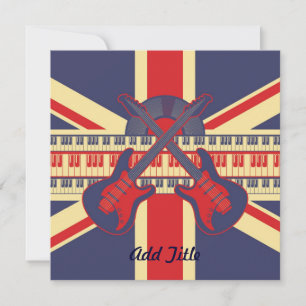 British Rock - Invitation de carte