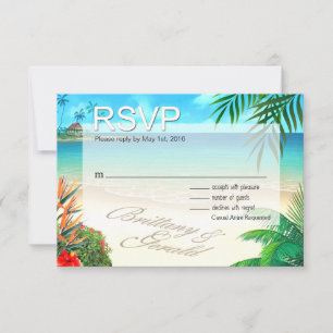 Brittany & Gerald Plage Exotique RSVP ::custom::
