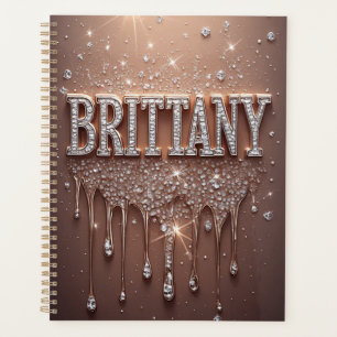 Brittany Nom en rose gold pailleté