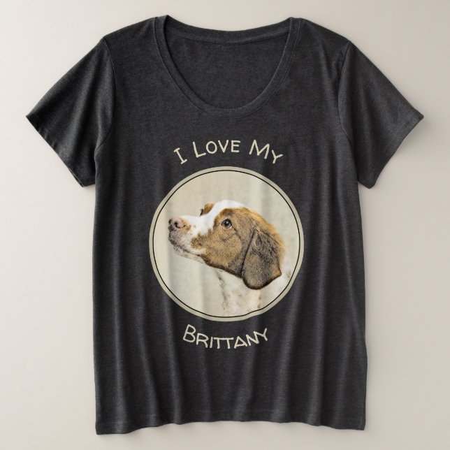 Brittany Peinture - Cute Original Chien Art (Design devant)