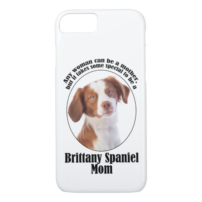 Brittany Spaniel Maman Coque Smartphone (Dos)