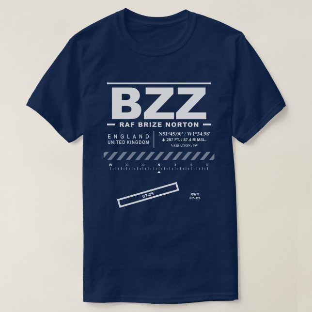 Brize T-shirt Norton Airport BZZ (Design devant)