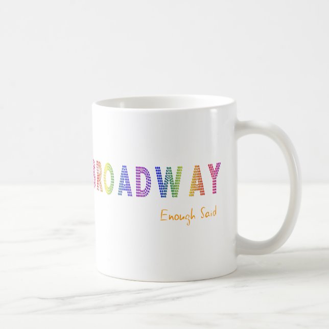 Broadway assez a indiqué la tasse (Droite)