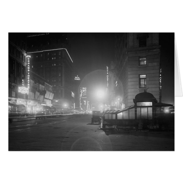 Broadway la nuit, 1910 (Devant horizontal)