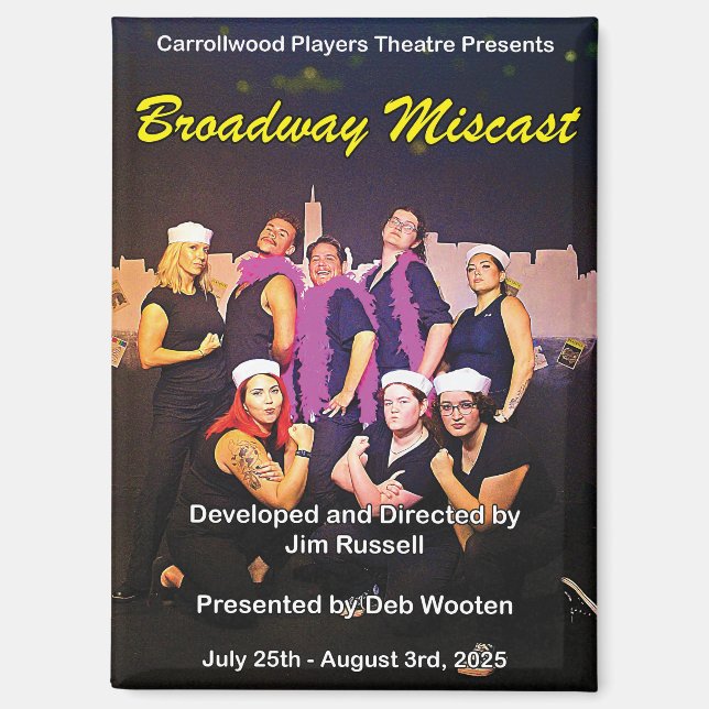 Broadway Miscast Poster Magnet (Recto)