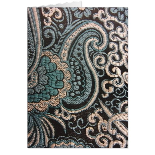 Brocade bleu et argent (Devant)