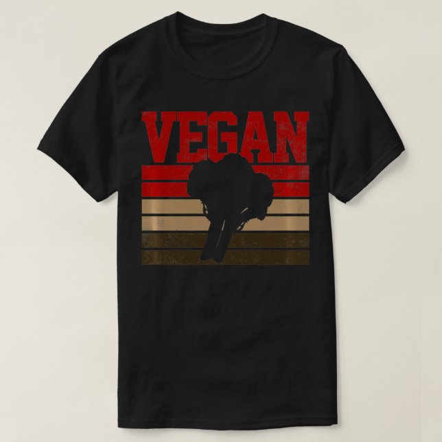 Broccoli Vegetan végétarien Retro Pullover (Design devant)