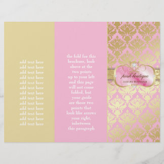 Brochure 311 Plate-forme rose or Damas