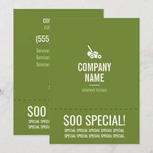 Brochure 5x7 pour le soin de la pelouse