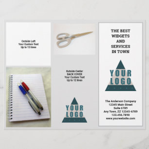 Brochure à trois volets du logo de l'entreprise 5