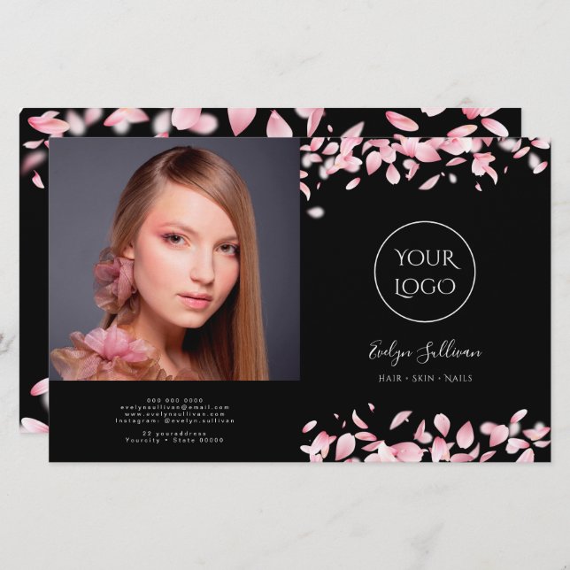 Brochure bipli pour pétales tombants (Devant / Derrière)