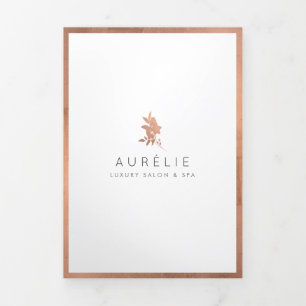 Brochure de luxe Rose Gold Floral