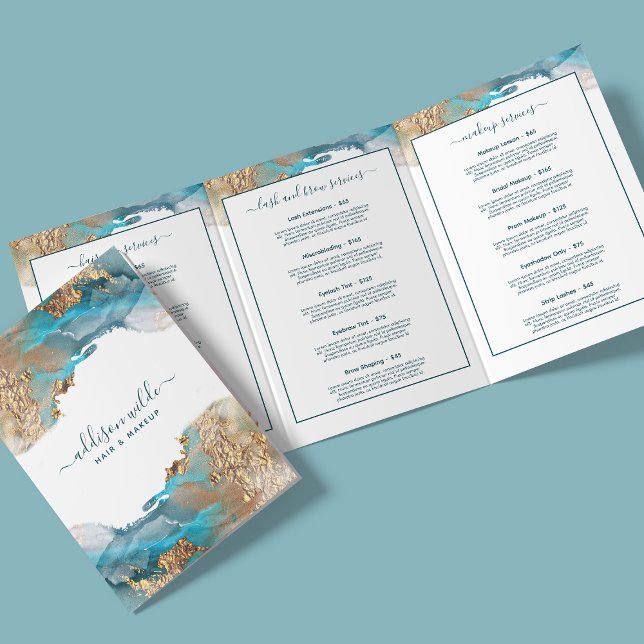 Brochure de salon d'art moderne à encre liquide bl (Créateur téléchargé)