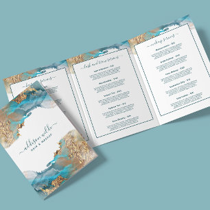 Brochure De Salon D'Encre Liquide D'Art Moderne Bl