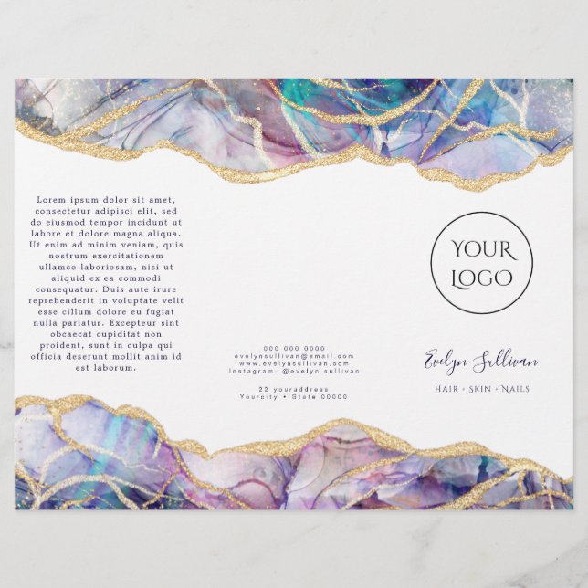 Brochure design Dark Opal (Devant)