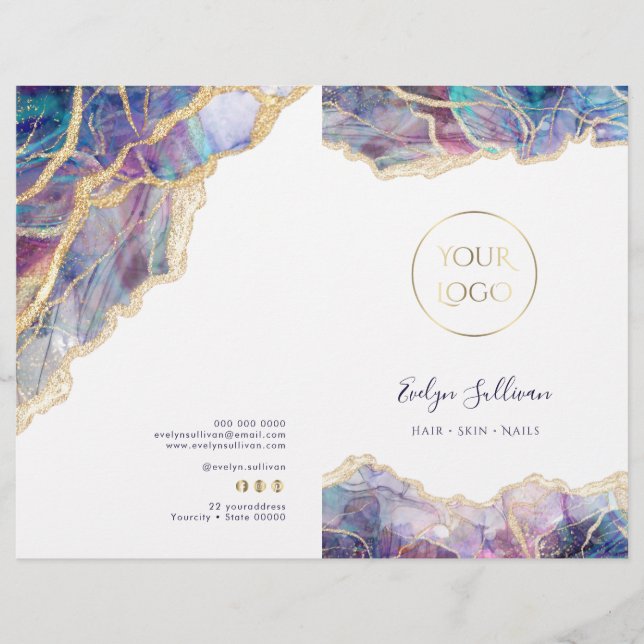 Brochure du menu du service de conception opale vi (Devant)