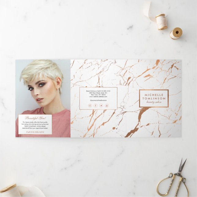 Brochure du Salon Marbre Or Rose et Blanc (Extérieur)