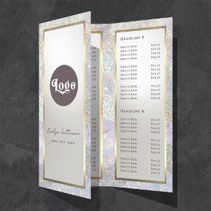 Brochure Elegant parties scintillant aquarelle vag