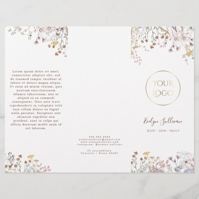 brochure fleur sauvage (Devant)