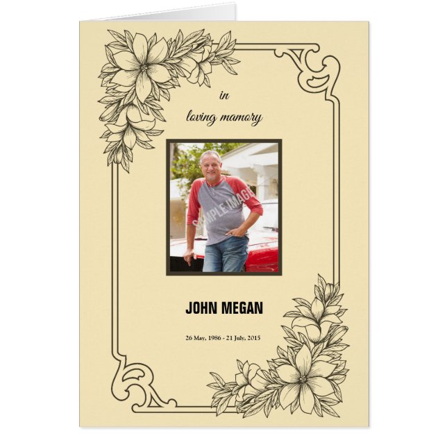 Brochure funèbre commémorative (Devant)