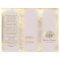 brochure logo lotus en feuille d'or faux